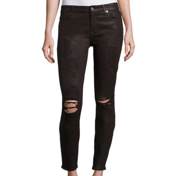 Jeans Skinny Femme Joe's Ankle Destroyed - Taille 25, Déconstruits, Cheville Effilochée - Occasion Excellent état